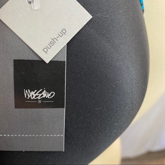 Mossimo Black And Multi Print Swim Top NWT - Picture 10 of 10